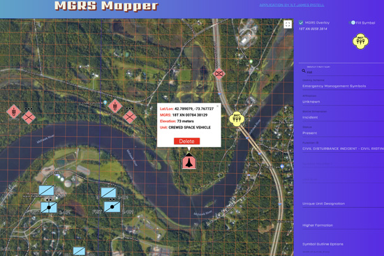 MGRS Mapper Application